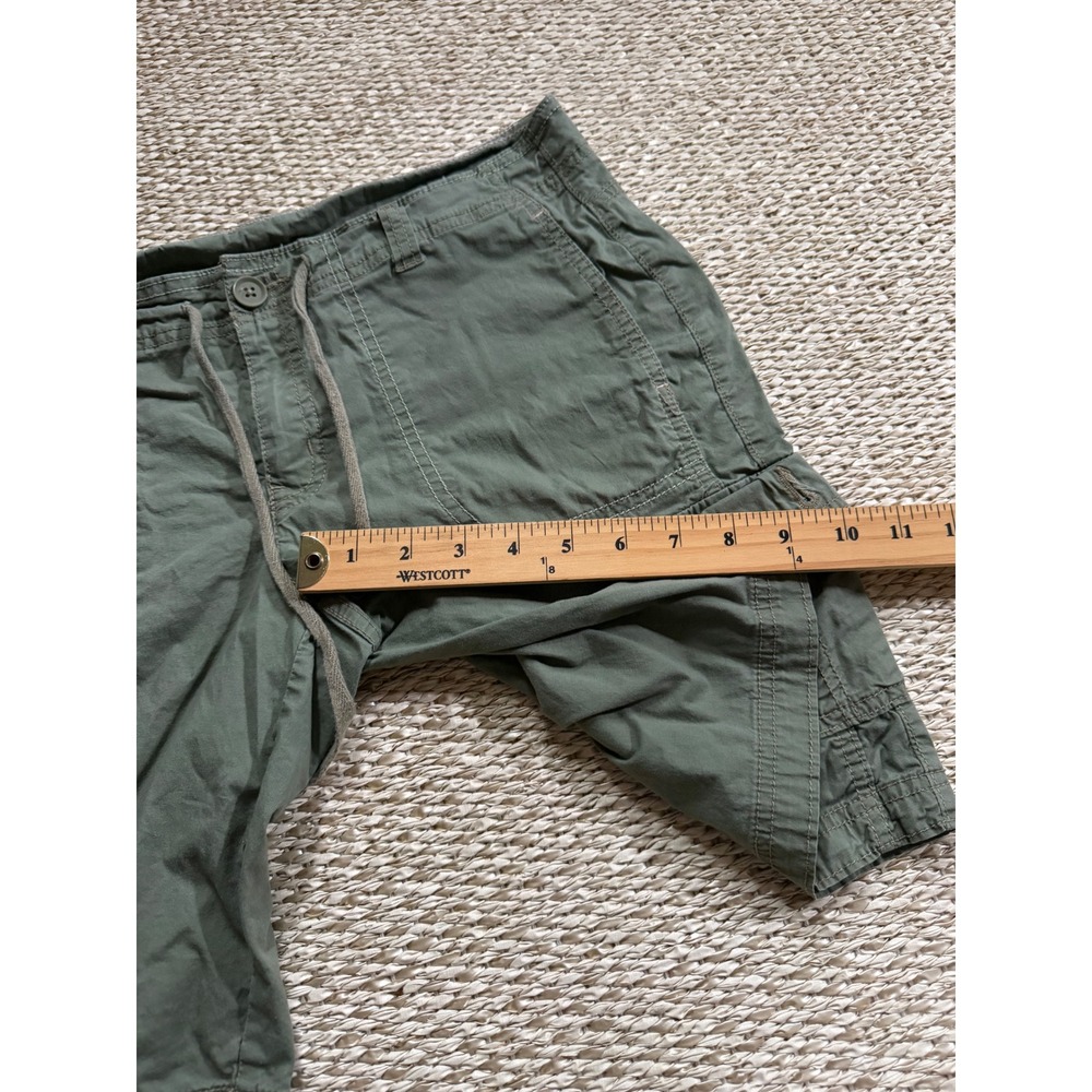 Faded Glory Women Olive Green Cargo Shorts Utility Y2K cropped size 6 - Picture 4 of 6